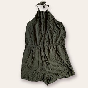 [Mossimo] Halter Romper Green